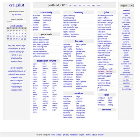 eBay owned a stake of about 25 per cent in the website. . Craigslist list portland